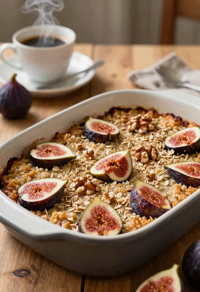8 Healthy Fig Recipes for Naturally Sweet Simple Eating - 3. Baked Fig Oatmeal