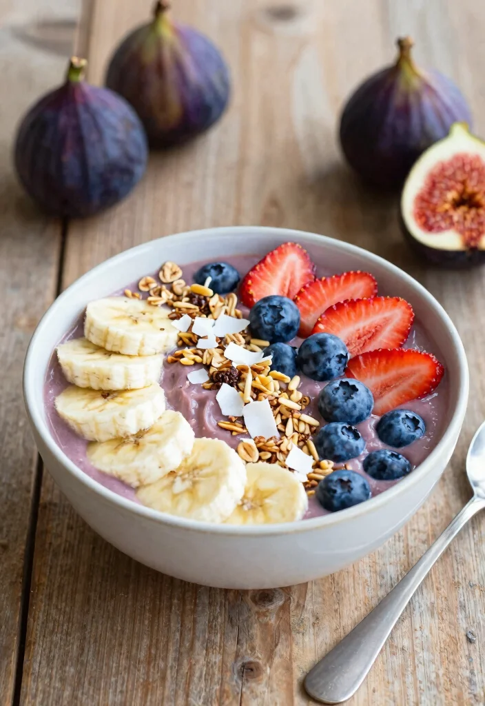 8 Healthy Fig Recipes for Naturally Sweet Simple Eating - 4. Fig Smoothie Bowl