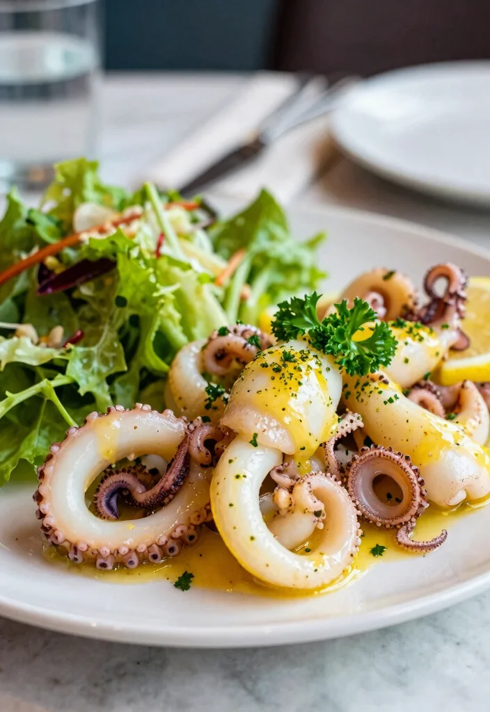 8 Keto Calamari Recipes for Easy Light Low-Carb Meals - 7. Lemon Butter Calamari