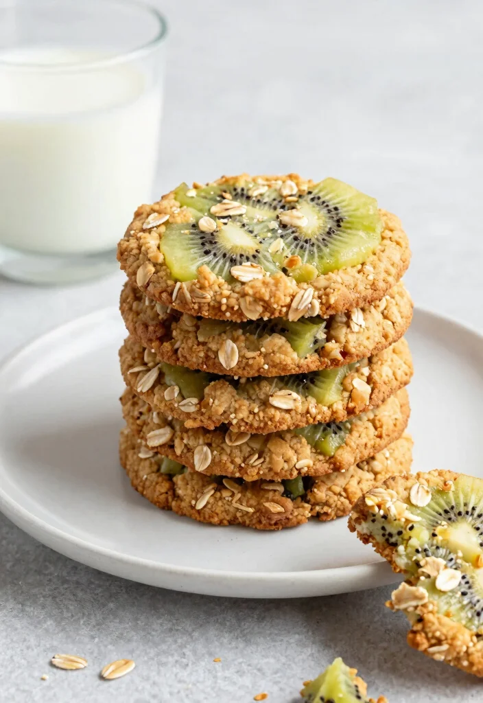 8 Kiwi Dessert Recipes for Bright Fresh Simple Sweets - 5. Kiwi Oatmeal Cookies