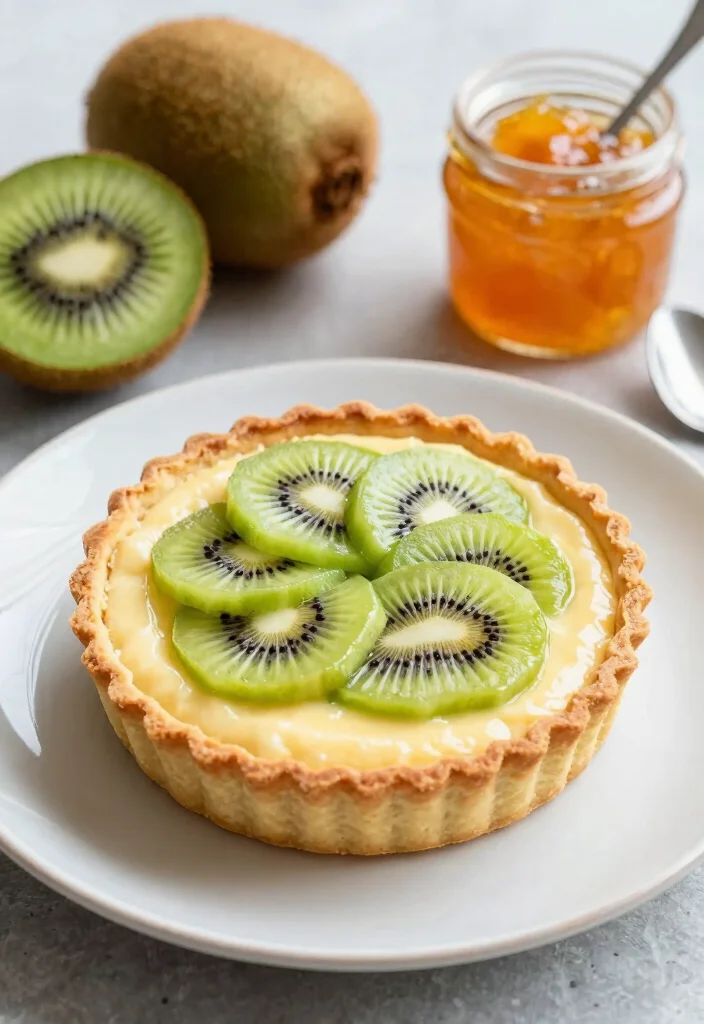8 Kiwi Dessert Recipes for Bright Fresh Simple Sweets - 7. Kiwi Tart
